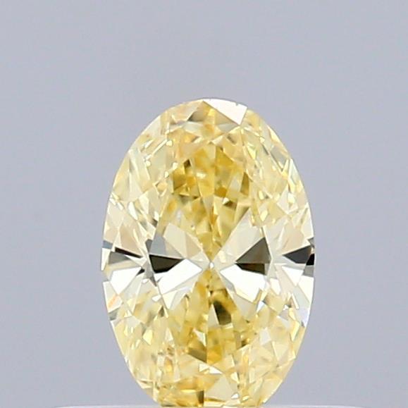 0.32 Ct. Fancy Intense Yellow Oval Lab Grown Diamond