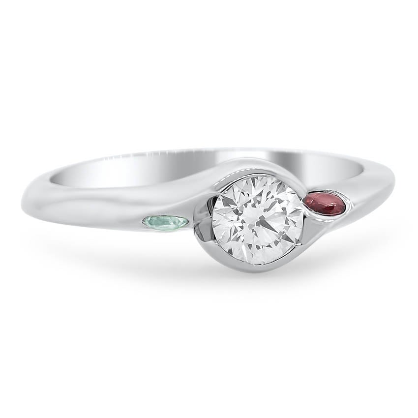 Custom and Aquamarine Engagement Ring Brilliant Earth