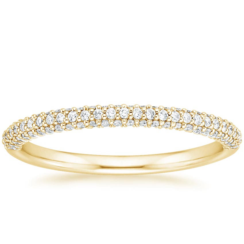 Rose gold diamond engagement ring with surprise diamond details