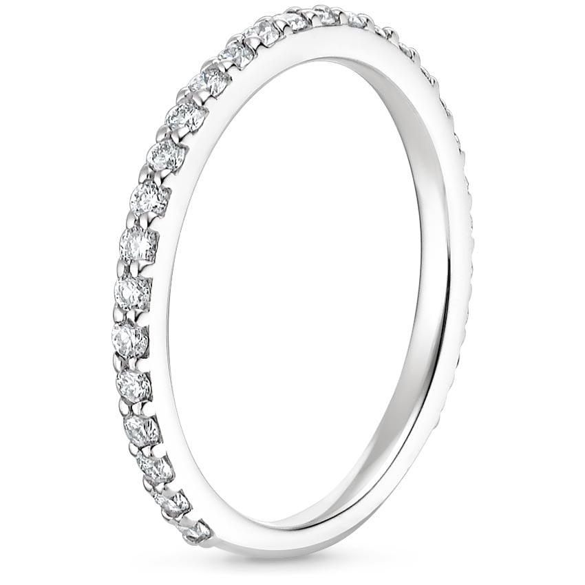 Platinum Luxe Petite Shared Prong Diamond Ring (3/8 ct. tw.), large side view