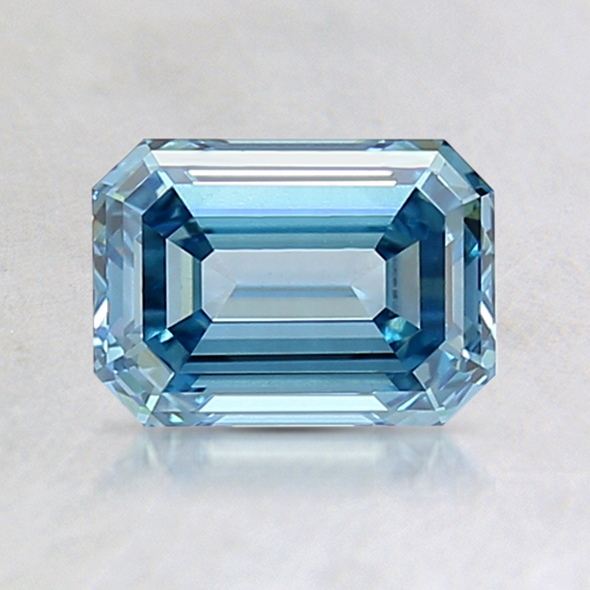 1.27 Ct. Fancy Intense Blue Emerald Lab Created Diamond