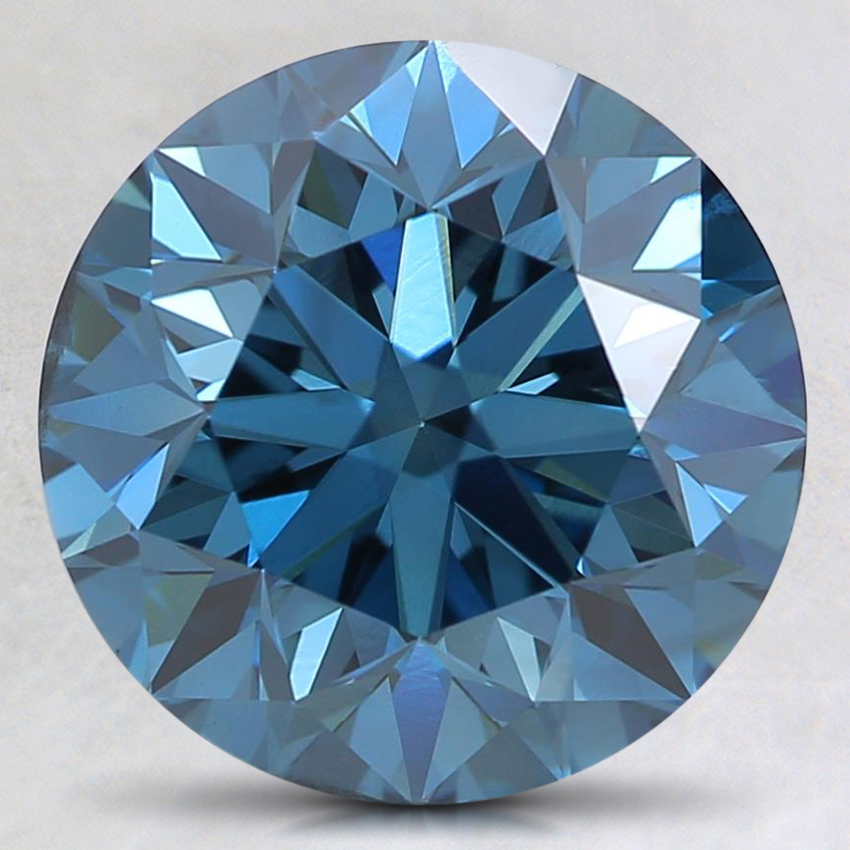3.08 Ct. Fancy Deep Blue Round Lab Grown Diamond