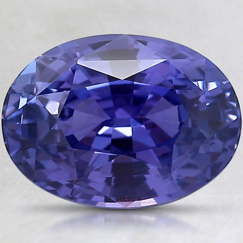 10.3x7.5mm Unheated Purple Oval Sapphire