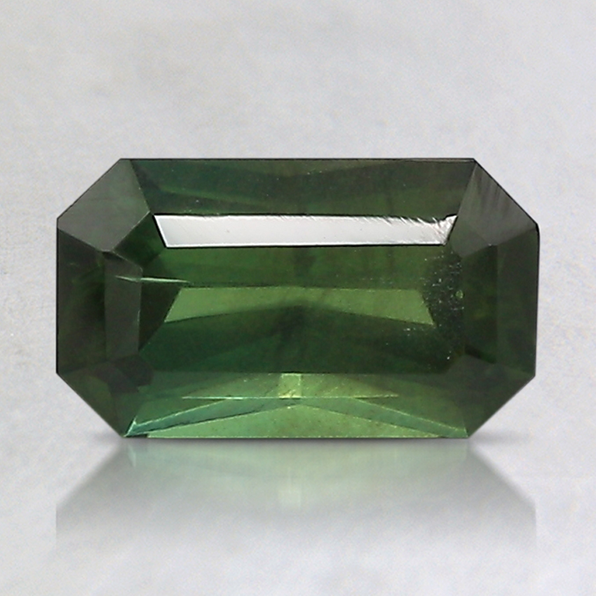 8.2x4.8mm Unheated Green Emerald Sapphire