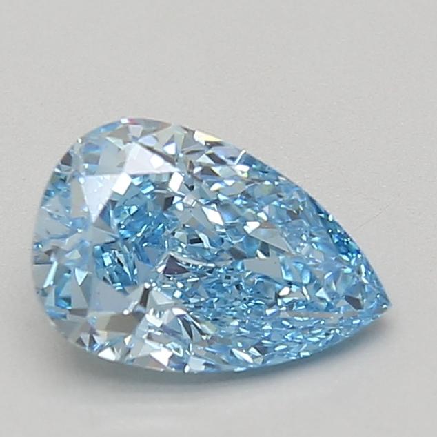1.55 Ct. Fancy Vivid Blue Pear Lab Grown Diamond