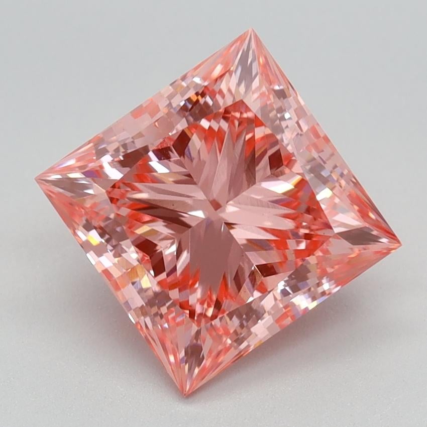 2.51 Ct. Fancy Vivid Pink Princess Lab Grown Diamond