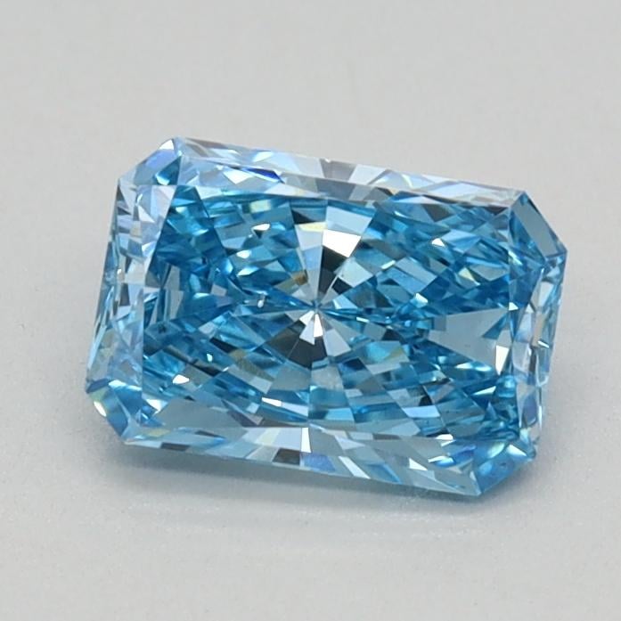0.55 Ct. Fancy Vivid Blue Radiant Lab Grown Diamond