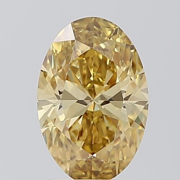 1.53 Ct. Fancy Intense Yellow Oval Lab Grown Diamond