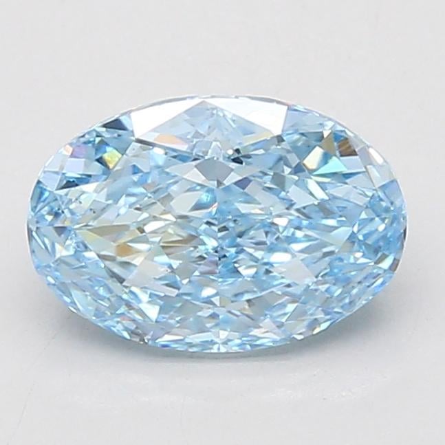 2.04 Ct. Fancy Vivid Blue Oval Lab Grown Diamond