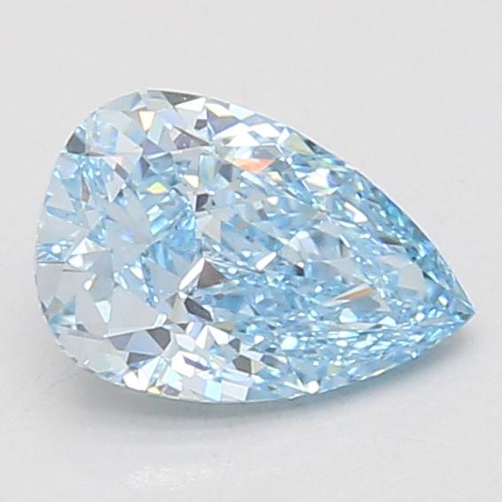 1.35 Ct. Fancy Vivid Blue Pear Lab Grown Diamond