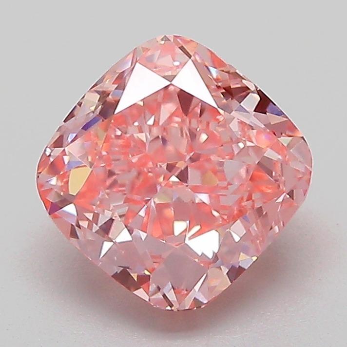 2.02 Ct. Fancy Vivid Pink Cushion Lab Grown Diamond