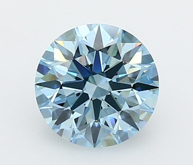 1.56 Ct. Fancy Vivid  Blue Round Lab Grown Diamond