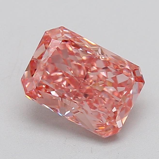 1.58 Ct. Fancy Vivid  Pink Radiant Lab Grown Diamond