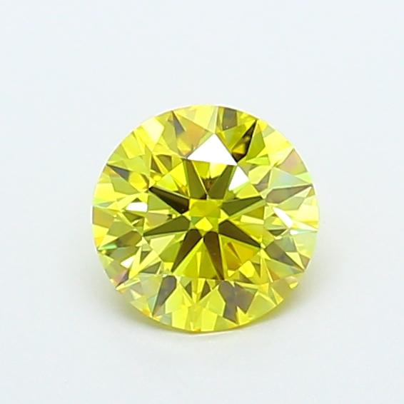 1.05 Ct. Fancy Vivid Yellow Round Lab Grown Diamond