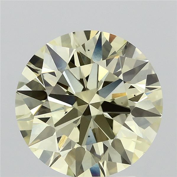 3.00 Ct. Fancy Light Yellow Round Lab Grown Diamond
