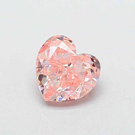 0.71 Ct. Fancy Intense  Pink Heart Lab Grown Diamond