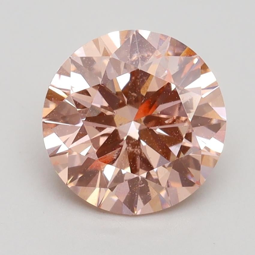2.10 Ct. Fancy Intense Pink Round Lab Grown Diamond