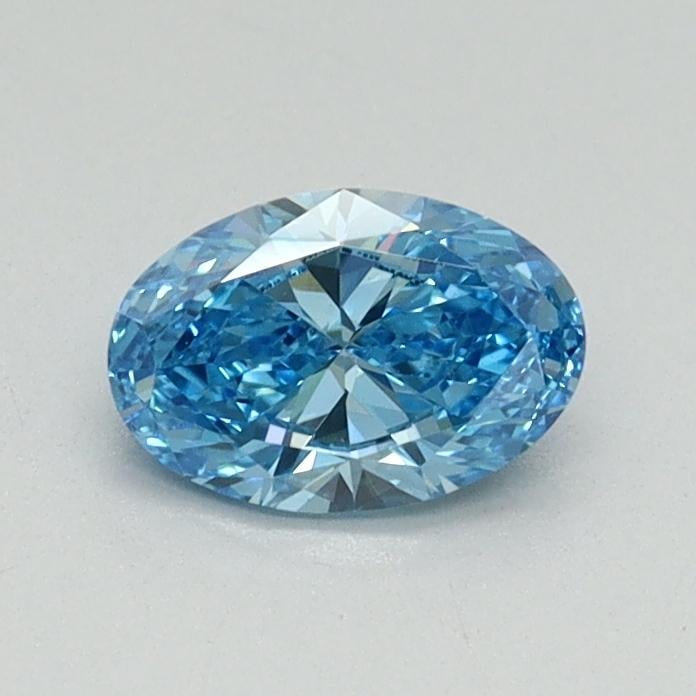 0.50 Ct. Fancy Vivid Blue Oval Lab Grown Diamond