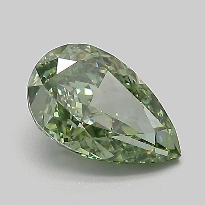 1.02 Ct. Fancy Vivid Green Pear Lab Grown Diamond