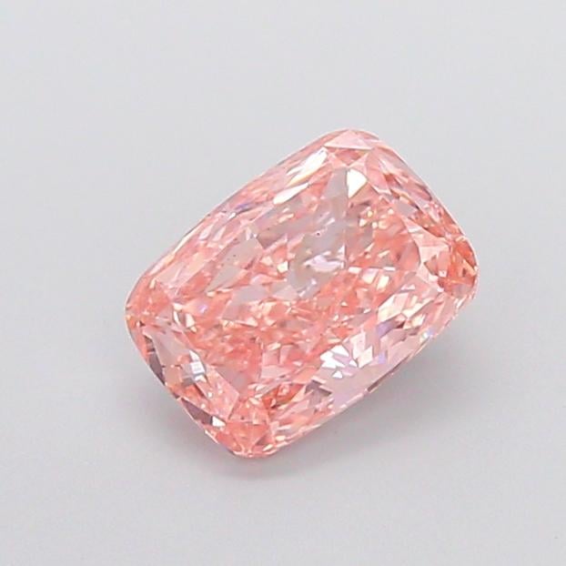 1.52 Ct. Fancy Intense Brownish Pink Cushion Lab Grown Diamond