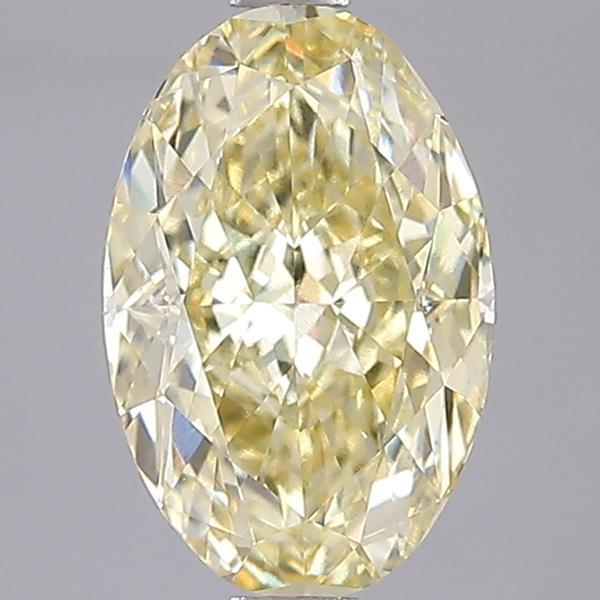 2.09 Ct. Fancy Intense  Yellow Oval Lab Grown Diamond