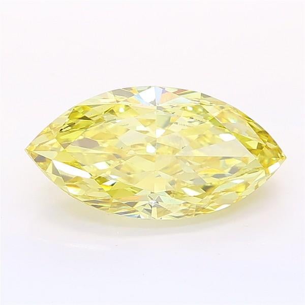 2.08 Ct. Fancy Intense Yellow Marquise Lab Grown Diamond