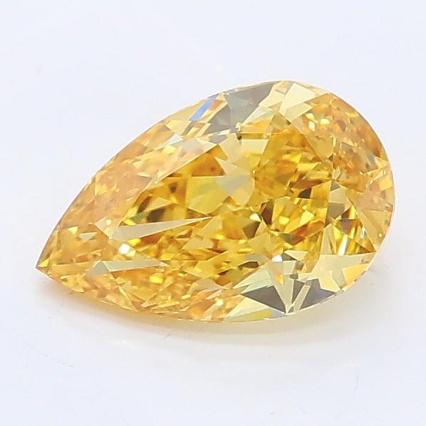 1.02 Ct. Fancy Intense Yellow Pear Lab Grown Diamond
