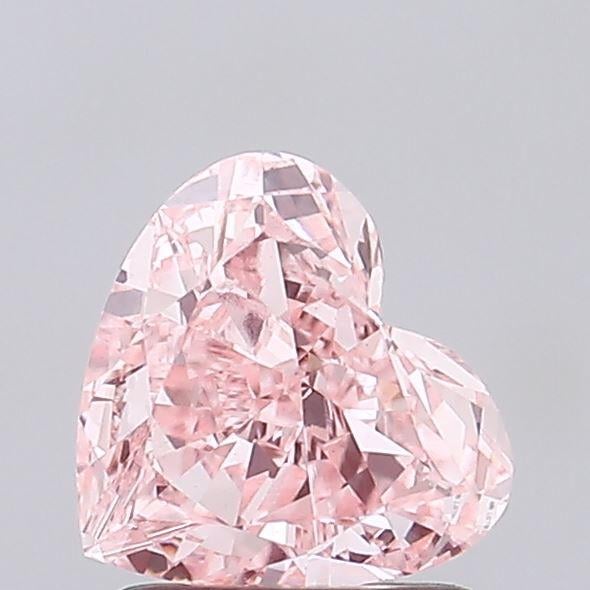 1.25 Ct. Fancy Vivid Pink Heart Lab Grown Diamond