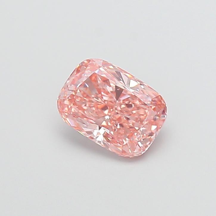 1.58 Ct. Fancy Intense Orangy Pink Cushion Lab Grown Diamond