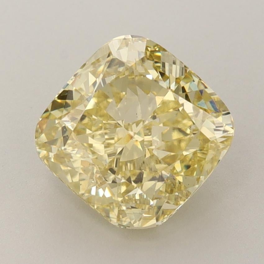 2.73 Ct. Fancy Yellow Cushion Lab Grown Diamond