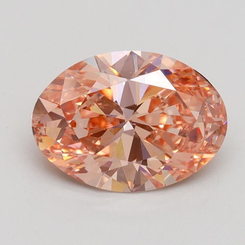 1.70 Ct. Fancy Vivid Pink Oval Lab Grown Diamond