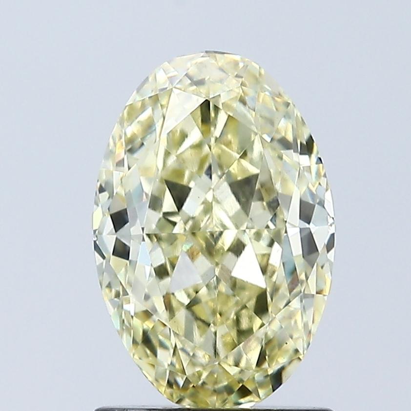 1.54 Ct. Fancy Intense Yellow Oval Lab Grown Diamond