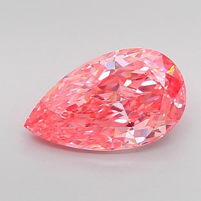 2.04 Ct. Fancy Vivid Pink Pear Lab Grown Diamond