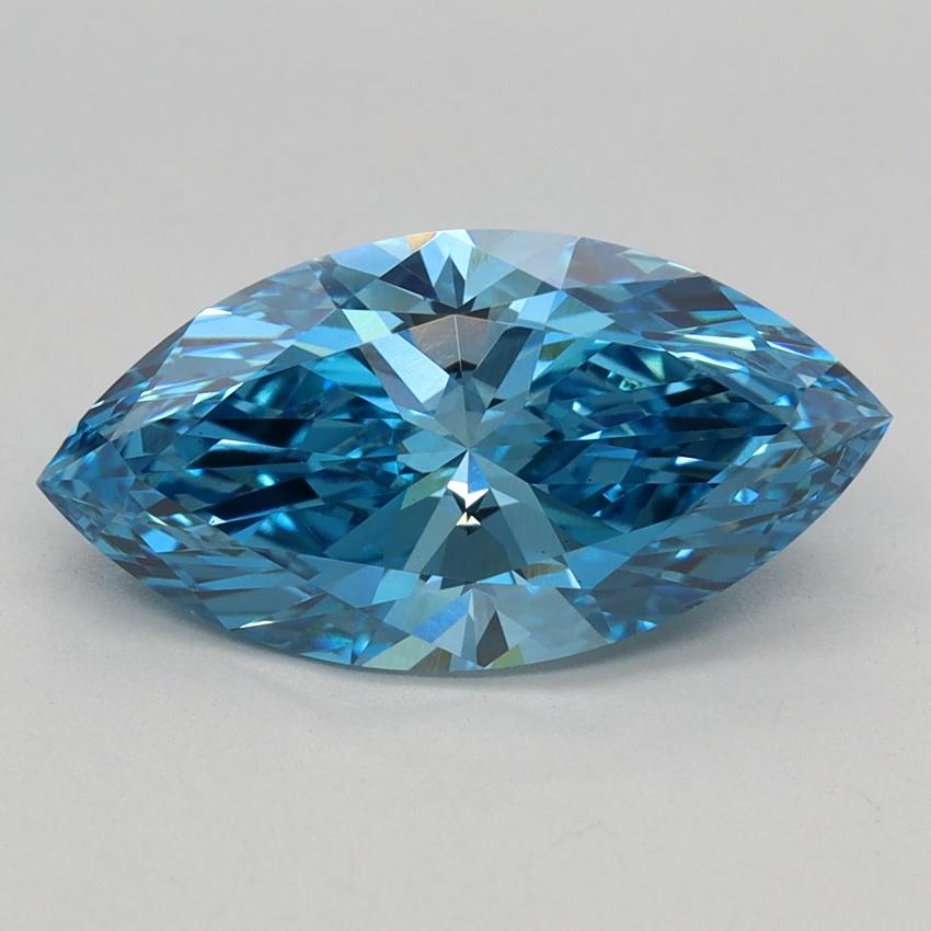 1.99 Ct. Fancy Vivid Blue Marquise Lab Grown Diamond