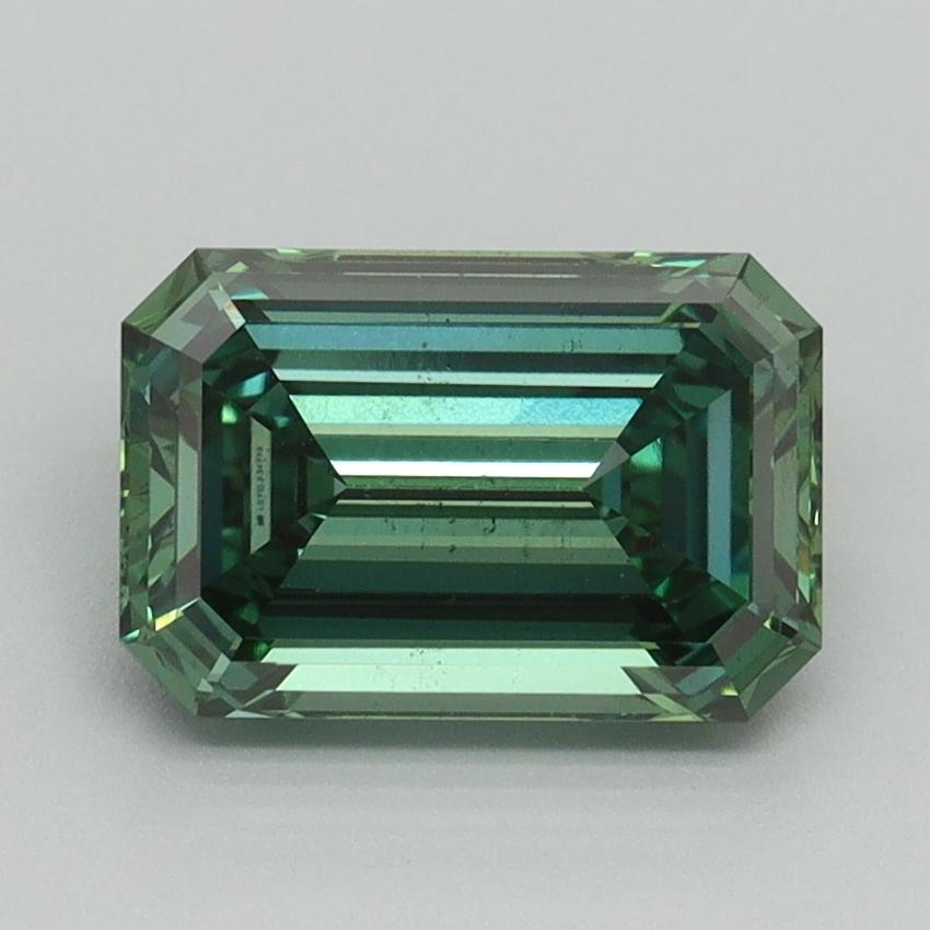 1.96 Ct. Fancy Vivid Pacific Green Emerald Lab Grown Diamond