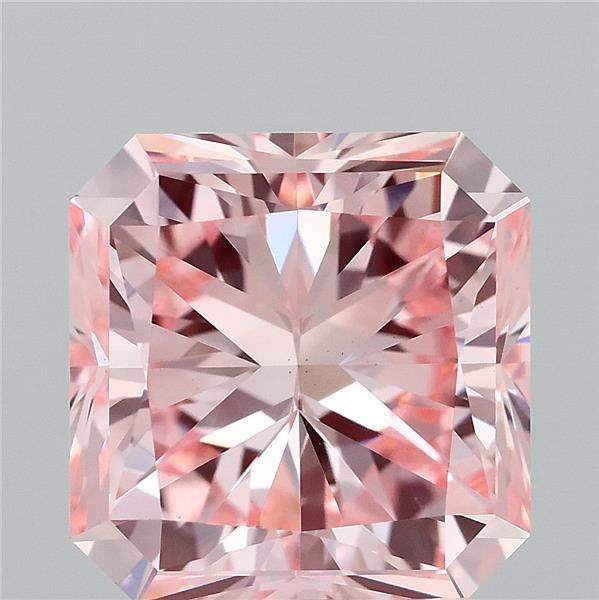 3.00 Ct. Fancy Intense Pink Radiant Lab Grown Diamond