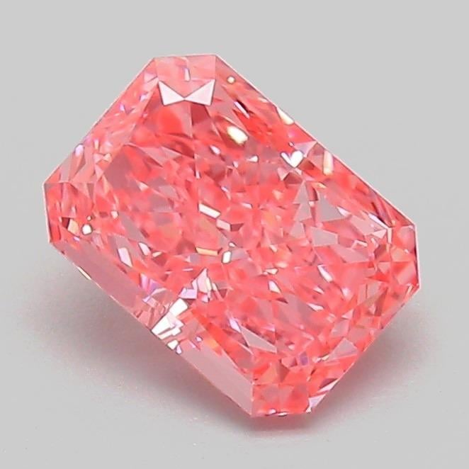 1.09 Ct. Fancy Vivid Pink Radiant Lab Grown Diamond