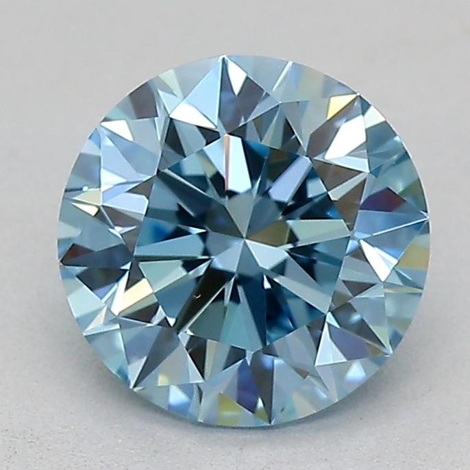 1.01 Ct. Fancy Vivid  Blue Round Lab Grown Diamond