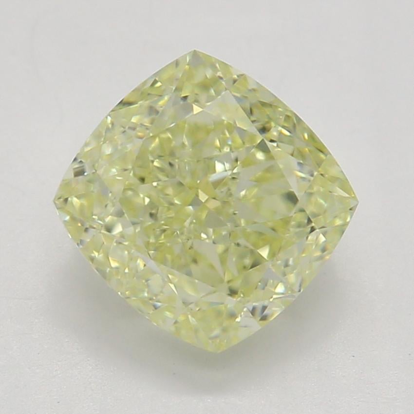 1.22 Ct. Fancy Light Yellow Cushion Diamond