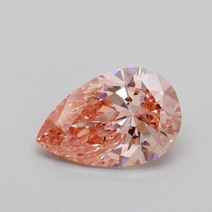 0.53 Ct. Fancy Intense Pink Pear Lab Grown Diamond