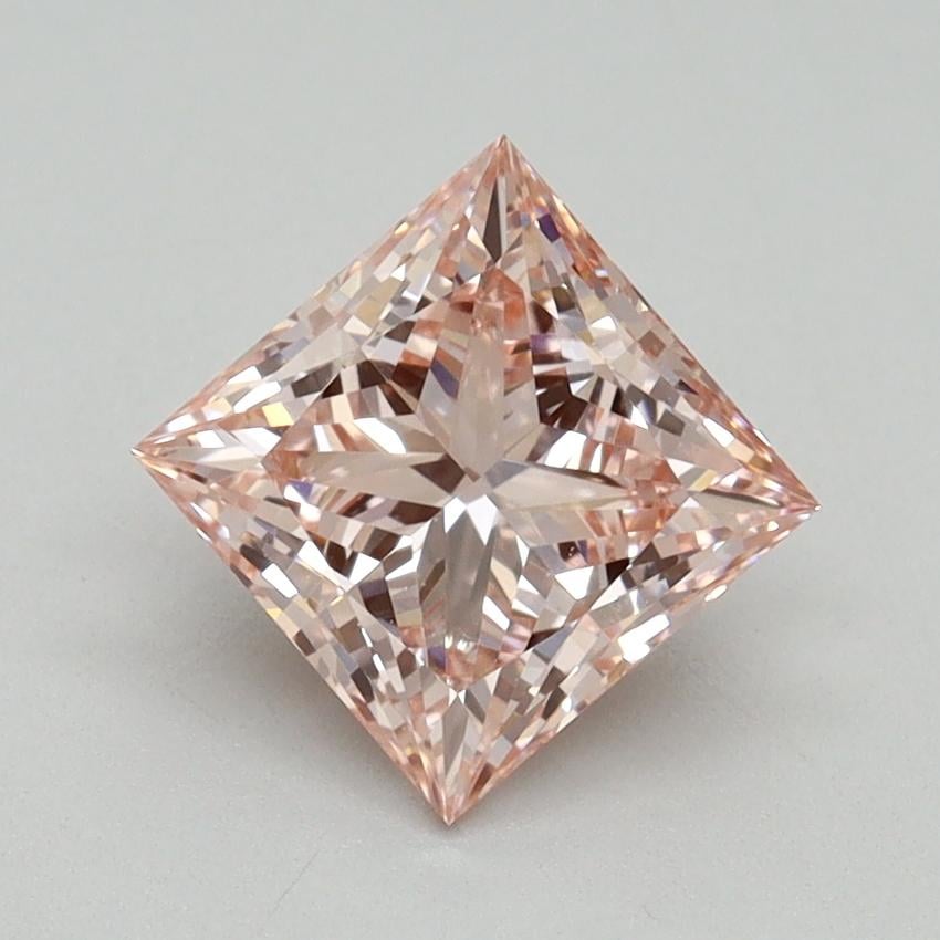 1.55 Ct. Fancy Intense Pink Princess Lab Grown Diamond