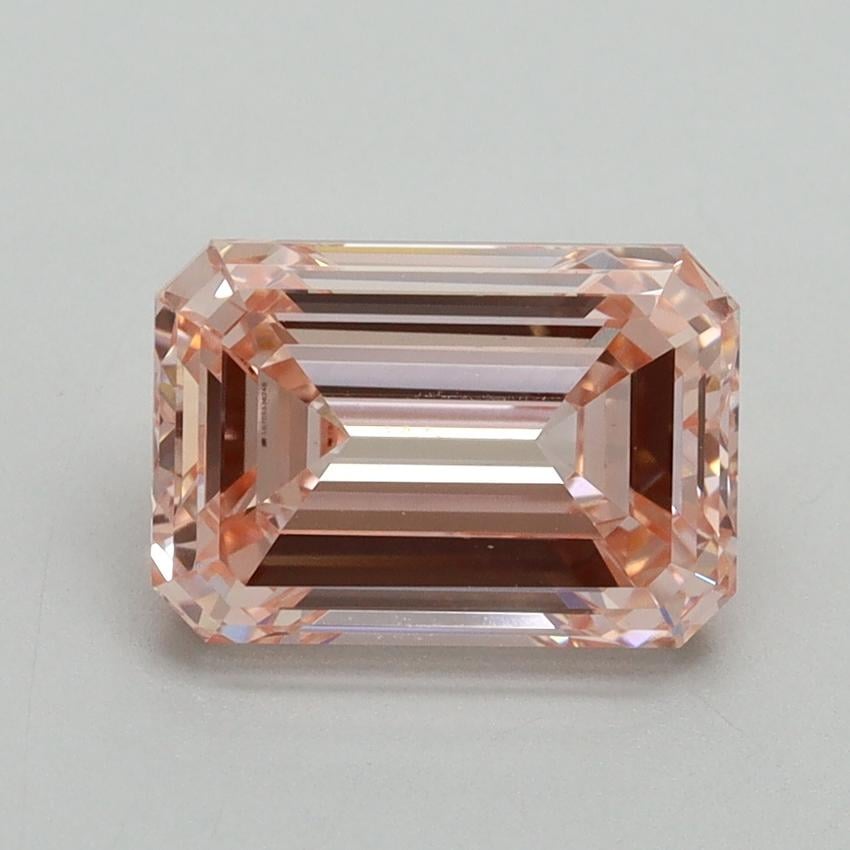 2.52 Ct. Fancy Vivid Pink Emerald Lab Grown Diamond
