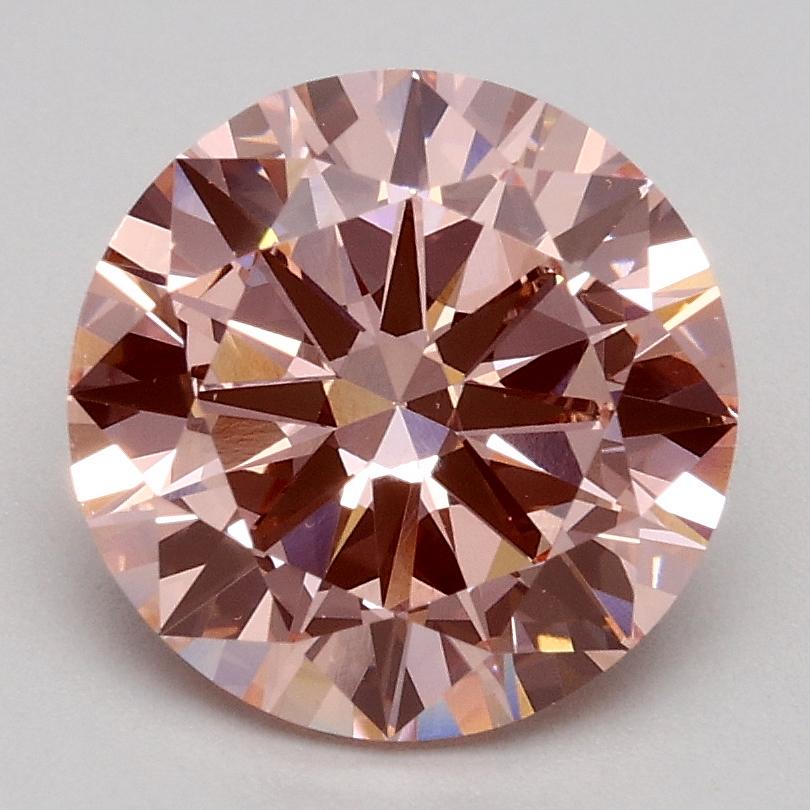 1.90 Ct. Fancy Intense Pink Round Lab Grown Diamond