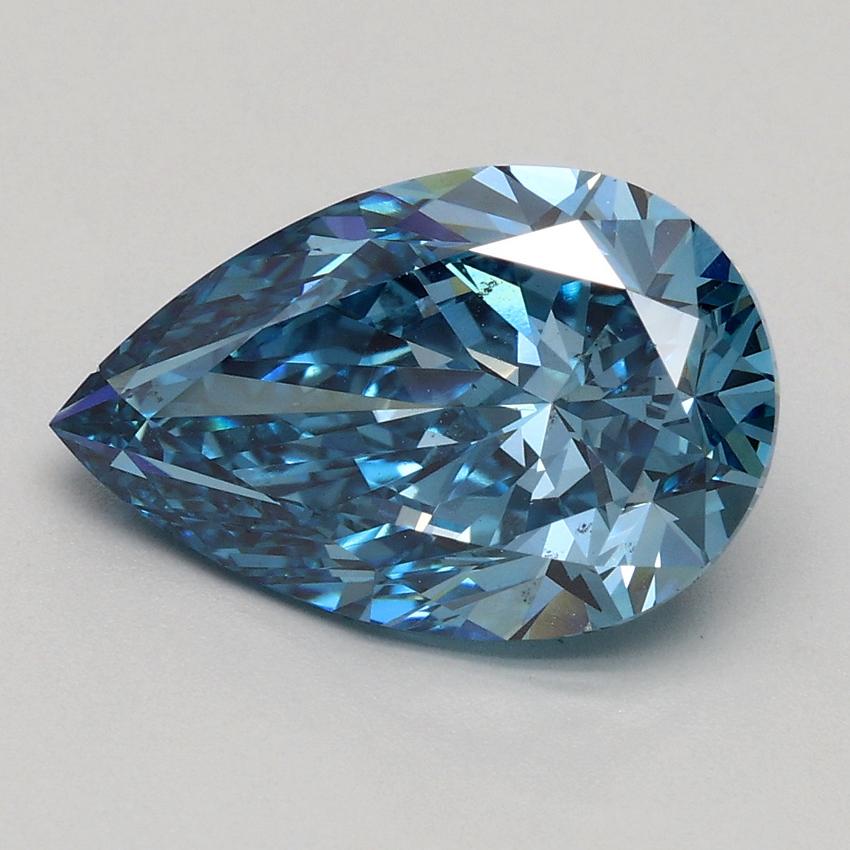 2.50 Ct. Fancy Vivid Blue Pear Lab Grown Diamond