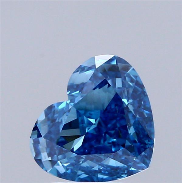 1.68 Ct. Fancy Vivid Blue Heart Lab Grown Diamond