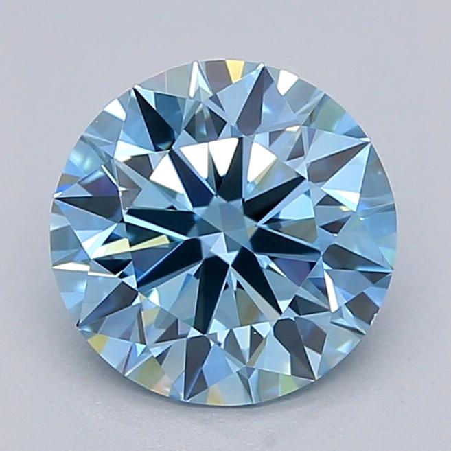 1.00 Ct. Fancy Vivid  Blue Round Lab Grown Diamond