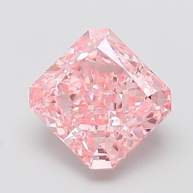 3.06 Ct. Fancy Pink Radiant Lab Grown Diamond