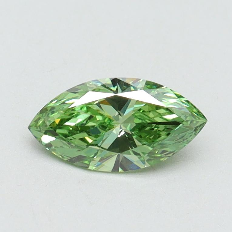 0.50 Ct. Fancy Vivid Green Marquise Lab Grown Diamond