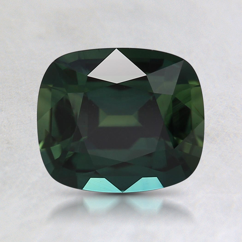 7.1x6.1mm Teal Cushion Sapphire