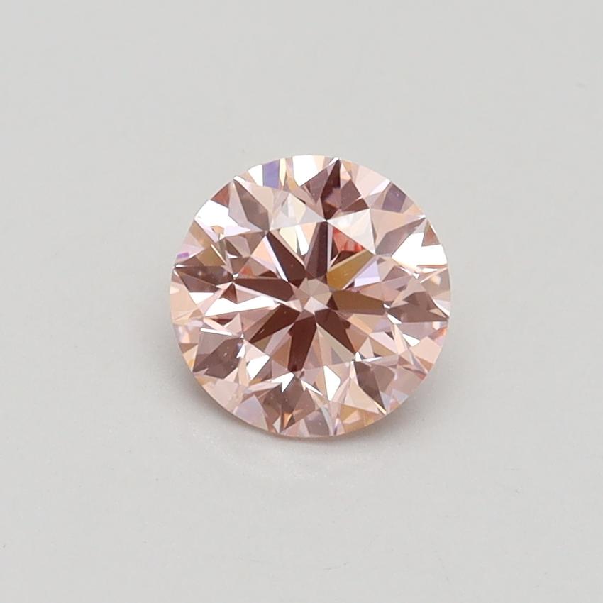 0.67 Ct. Fancy Intense Pink Round Lab Grown Diamond